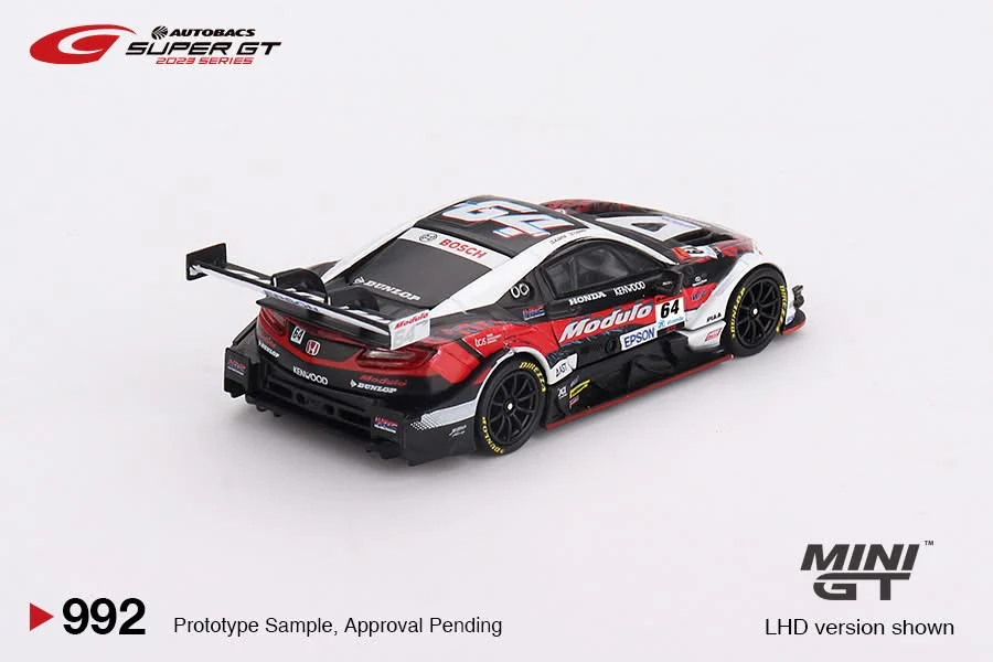 MINI GT 1/64 Japan Exclusive Honda NSX-GT “Type S” GT500 #64 “Modulo NSX-GT” Modulo Nakajima Racing 2023 SUPER GT Series MGT00992-BL - Image 4