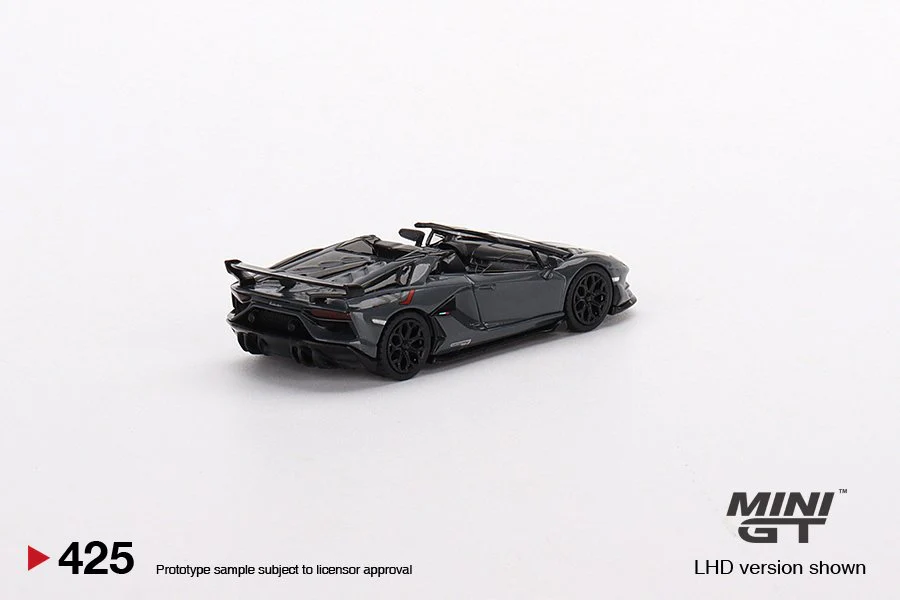 MINI GT 1/64 Lamborghini Aventador SVJ Roadster Griglo Telesto LHD MGT00425-L - Image 2