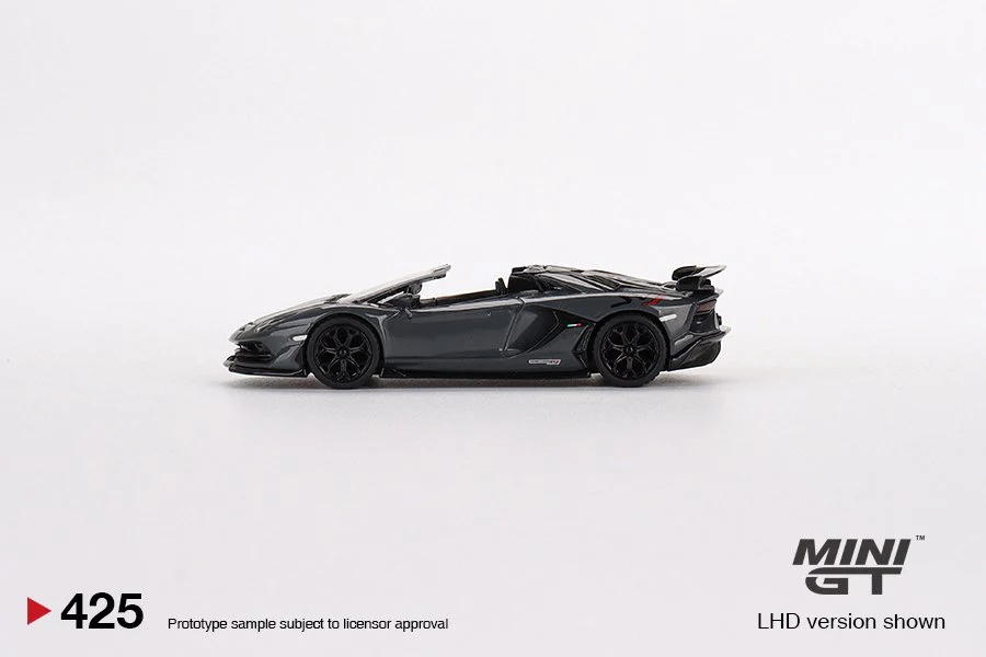 MINI GT 1/64 Lamborghini Aventador SVJ Roadster Griglo Telesto LHD MGT00425-L - Image 3