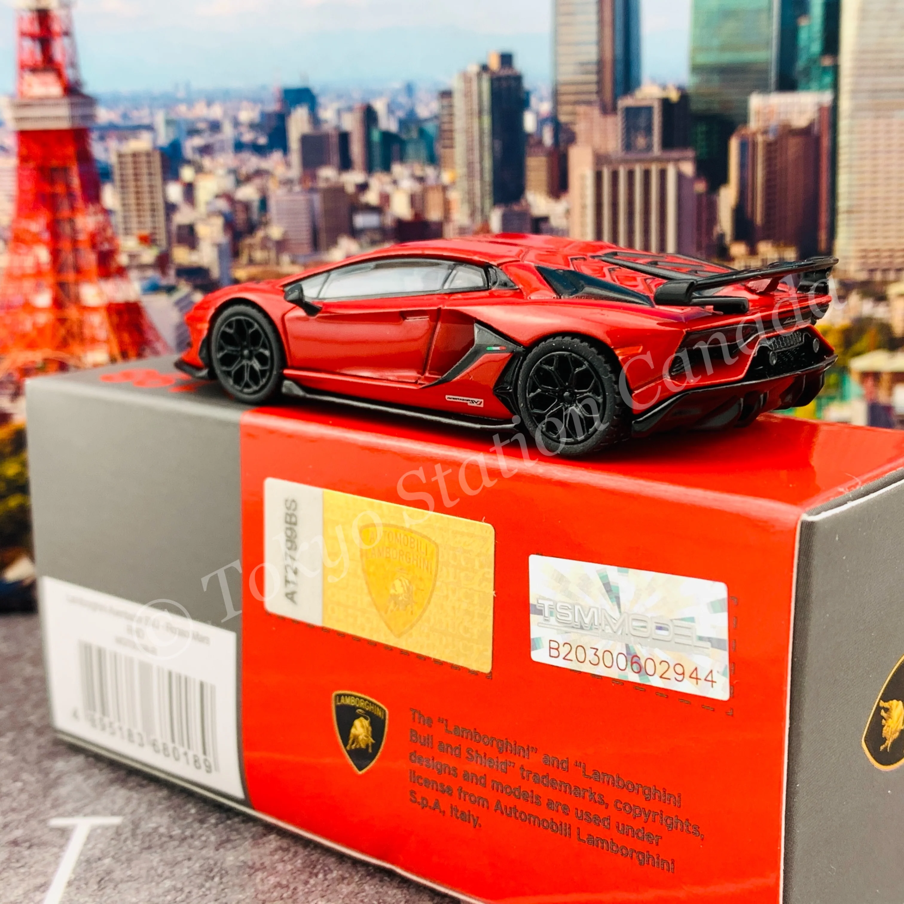 MINI GT 1/64 Lamborghini Aventador SVJ  Rosso Mars LHD MGT00198-L - Image 5