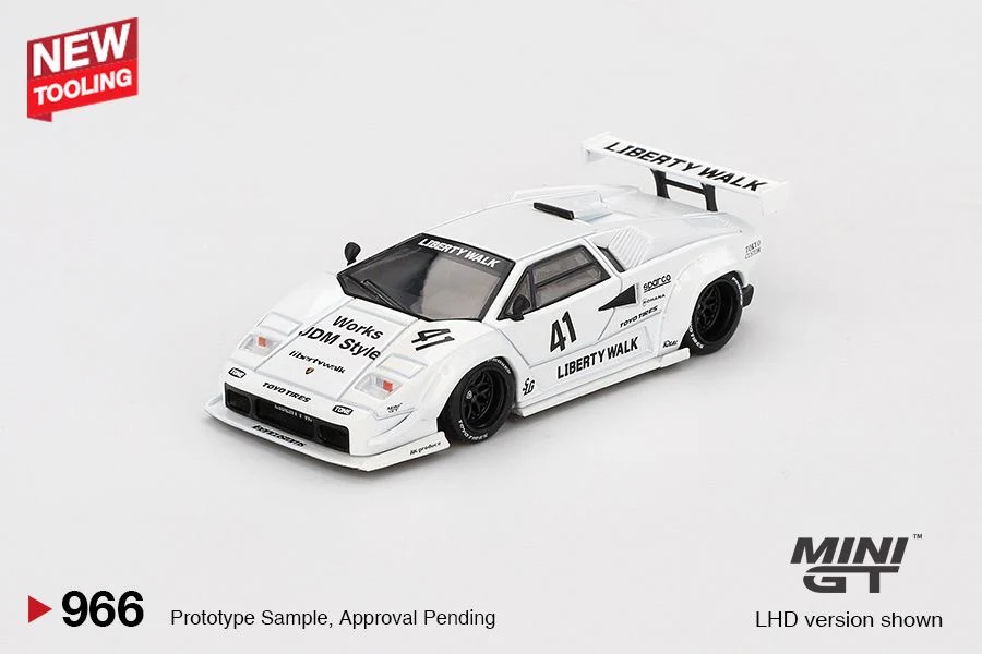 PREORDER MINI GT 1/64 Lamborghini Countach LB-WORKS White 2024 Tokyo Auto Salon MGT00966-L (Approx. Release Date : Q2 2025 subject to manufacturer's final decision) - Image 2