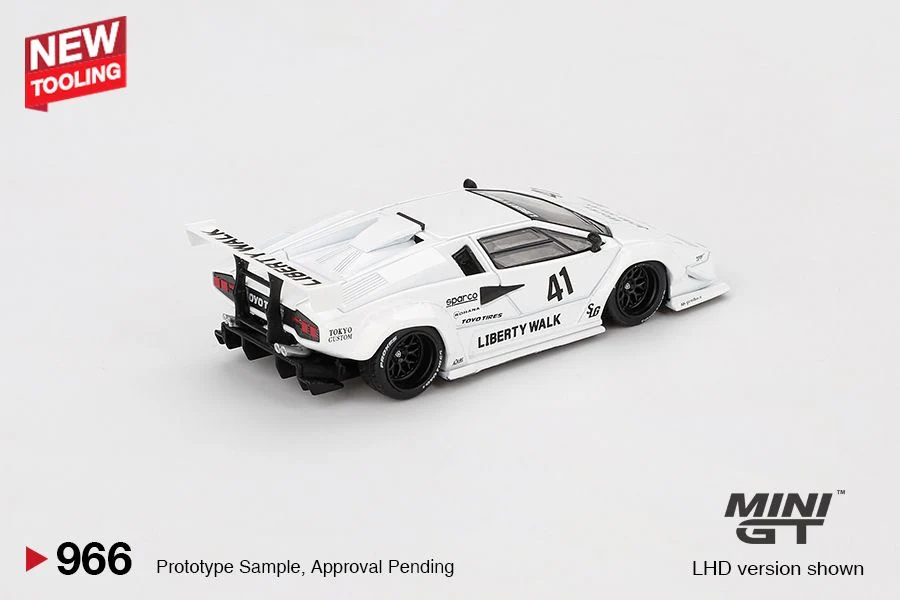 PREORDER MINI GT 1/64 Lamborghini Countach LB-WORKS White 2024 Tokyo Auto Salon MGT00966-L (Approx. Release Date : Q2 2025 subject to manufacturer's final decision) - Image 3