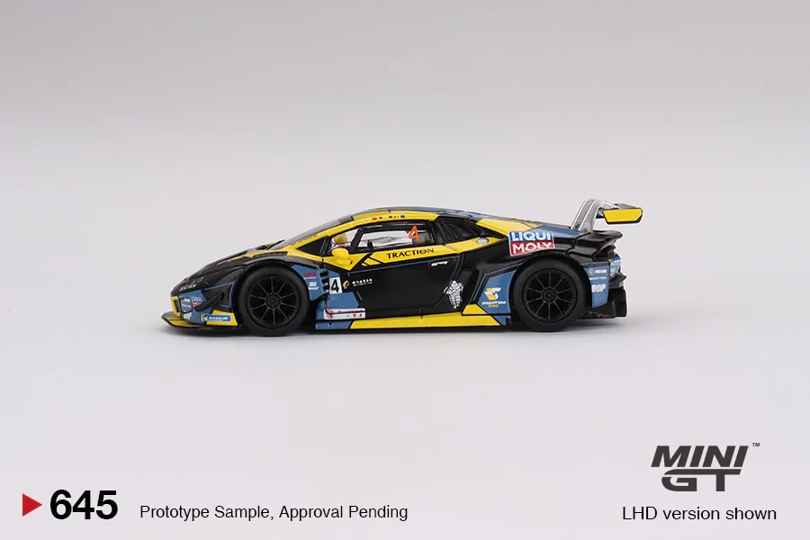 MINI GT 1/64 Lamborghini Huracan GT3 EVO #4 2022 Macau GP Macau GT Cup 3rd Place LHD MGT00645-L - Image 2