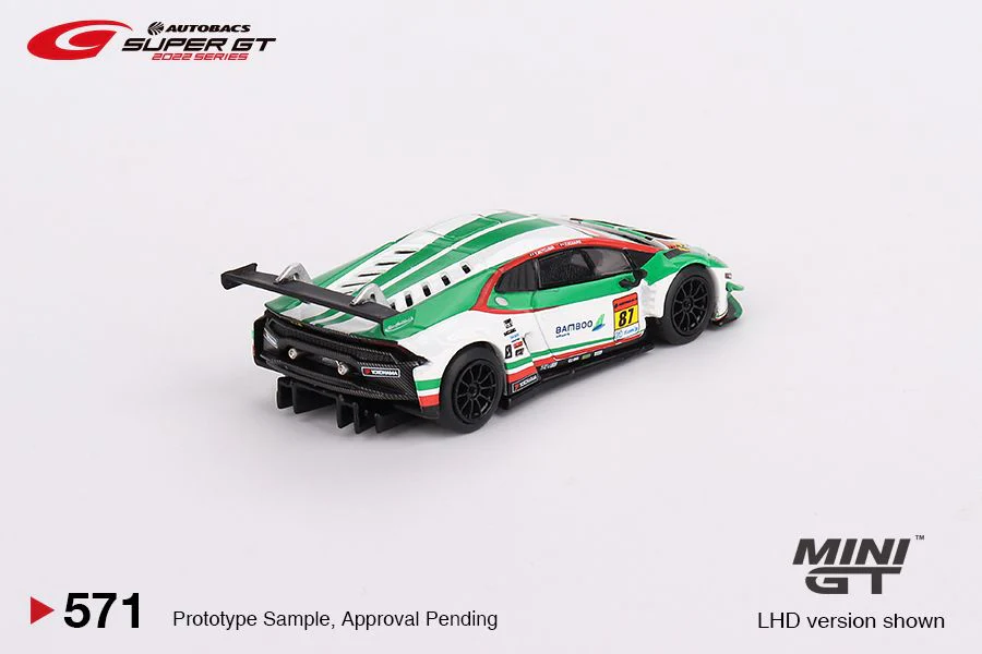 MINI GT 1/64 Lamborghini Huracan GT3 EVO #87 JLOC 2022 Super GT Series MGT00571-L - Image 2