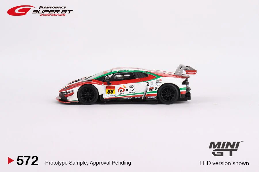 MINI GT 1/64 Lamborghini Huracan GT3 EVO #88 JLOC 2022 Super GT Series MGT00572-L - Image 2