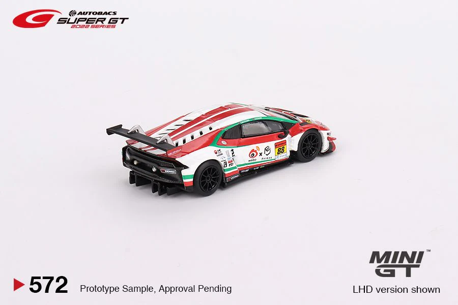 MINI GT 1/64 Lamborghini Huracan GT3 EVO #88 JLOC 2022 Super GT Series MGT00572-L - Image 3