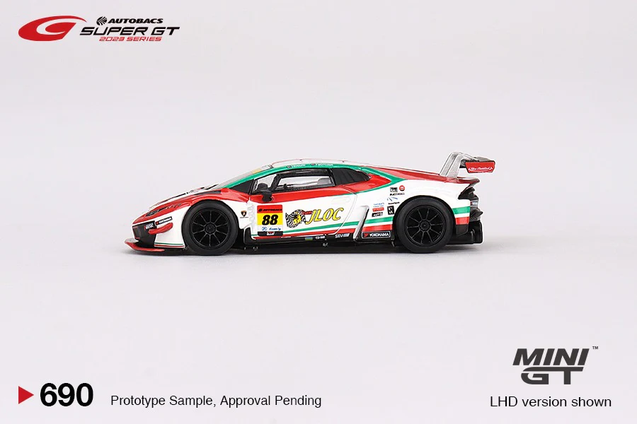 MINI GT 1/64 Lamborghini Huracan GT3 EVO2 #88 "JLOC Lamborghini GT3" JLOC 2023 SUPER GT SERIES MGT00690-L - Image 4
