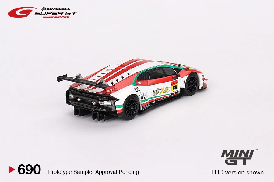 MINI GT 1/64 Lamborghini Huracan GT3 EVO2 #88 "JLOC Lamborghini GT3" JLOC 2023 SUPER GT SERIES MGT00690-L - Image 5