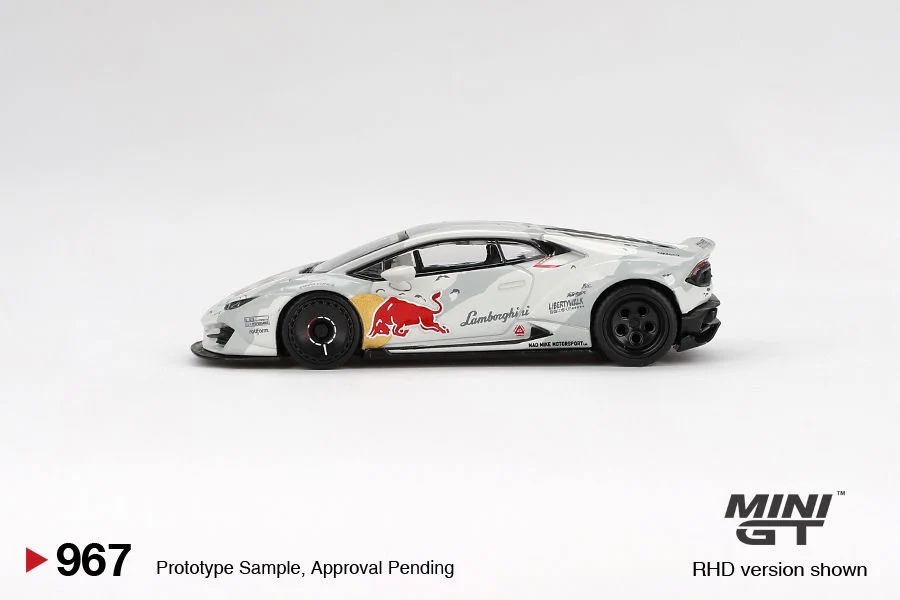 MINI GT 1/64 Lamborghini Huracan LB★WORKS ver. 2 Mad Mike NIMBUL MGT00967-BL - Image 4