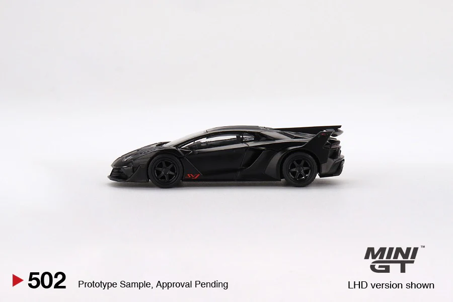 MINI GT 1/64 Lamborghini LB Silhouette WORKS Aventador GT EVO Matte Black LHD MGT00502-L - Image 2