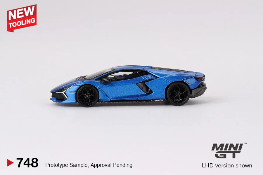 MINI GT 1/64 Lamborghini Revuelto Blu Eleos LHD MGT00748-L - Image 2