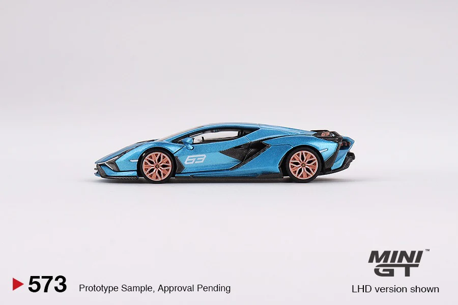 MINI GT 1/64 Lamborghini Sian FKP 37 Ble Aegir LHD MGT00573-L - Image 2
