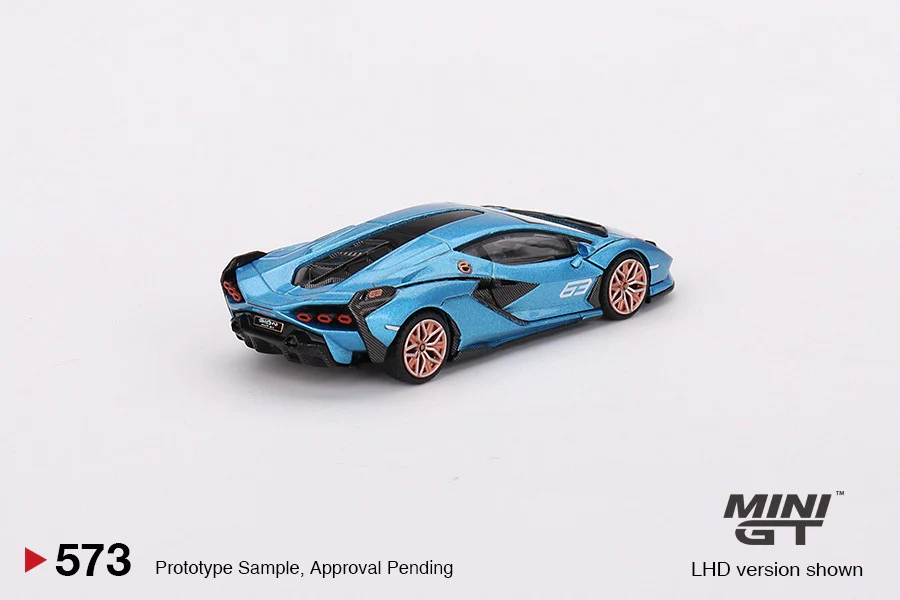 MINI GT 1/64 Lamborghini Sian FKP 37 Ble Aegir LHD MGT00573-L - Image 3