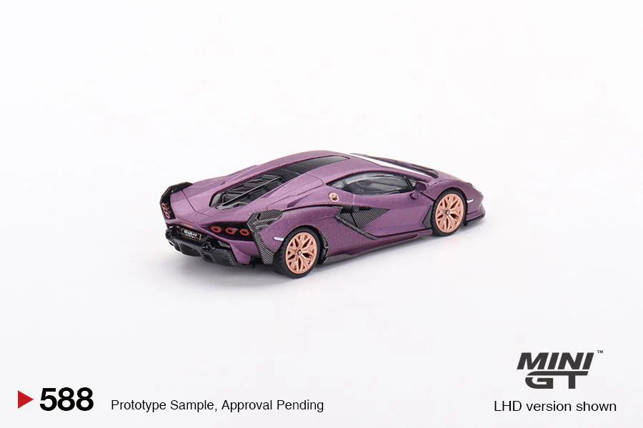 MINI GT 1/64 Lamborghini Sián FKP 37 Matte Viola SE30 LHD MGT00588-L - Image 3