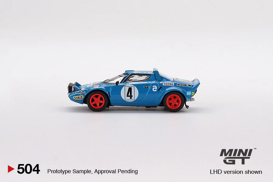 MINI GT 1/64 Lancia Stratos HF 1979 Rally MonteCarlo Winner #4 LHD MGT00504-L - Image 2