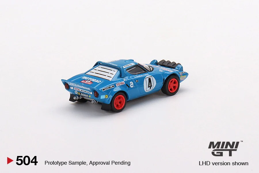 MINI GT 1/64 Lancia Stratos HF 1979 Rally MonteCarlo Winner #4 LHD MGT00504-L - Image 3