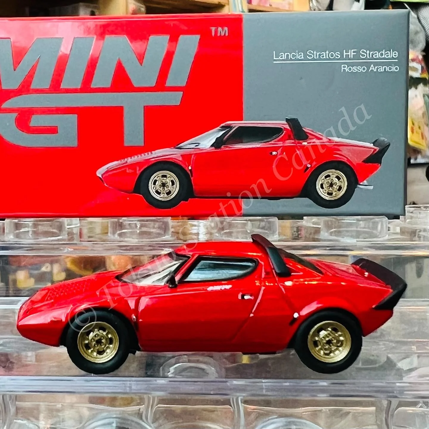 MINI GT 1/64 Lancia Stratos HF Stradale Rosso Arancio LHD MGT00365-L - Image 2