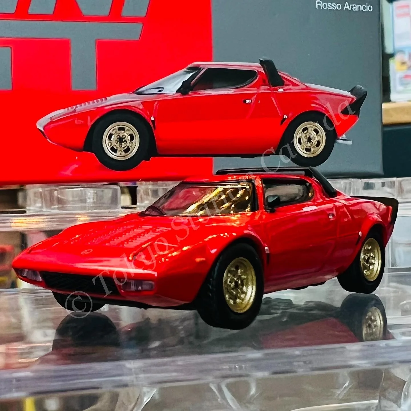 MINI GT 1/64 Lancia Stratos HF Stradale Rosso Arancio LHD MGT00365-L - Image 4
