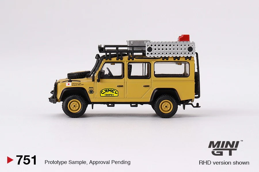 MINI GT 1/64 Land Rover Defender 110  1989 Camel Trophy Amazon Team Japan MGT00751-L - Image 2
