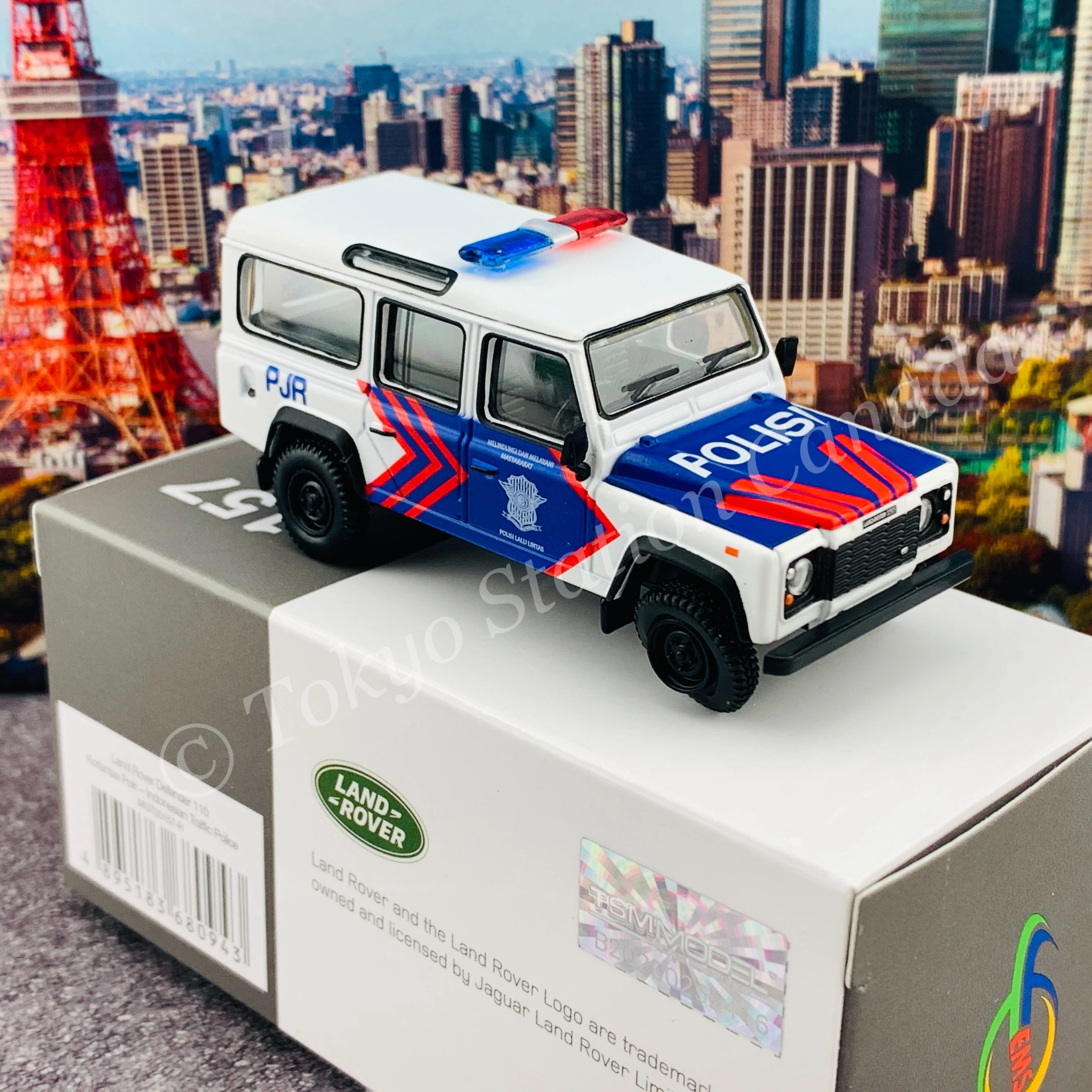 MINI GT 1/64 Land Rover Defender 110 Korlantas (Indonesia National Traffic Police) EMS Exclusive MGT00157-R - Image 3