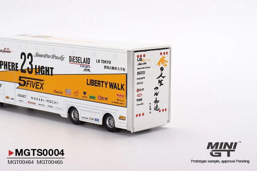 MINI GT 1/64 LB Racing Racing Transporter Set (Included 1 transporter and 1 Car)  MGTS0004 - Image 2