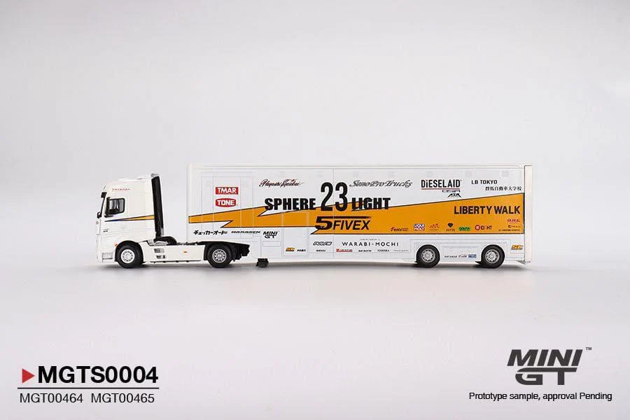 MINI GT 1/64 LB Racing Racing Transporter Set (Included 1 transporter and 1 Car)  MGTS0004 - Image 5