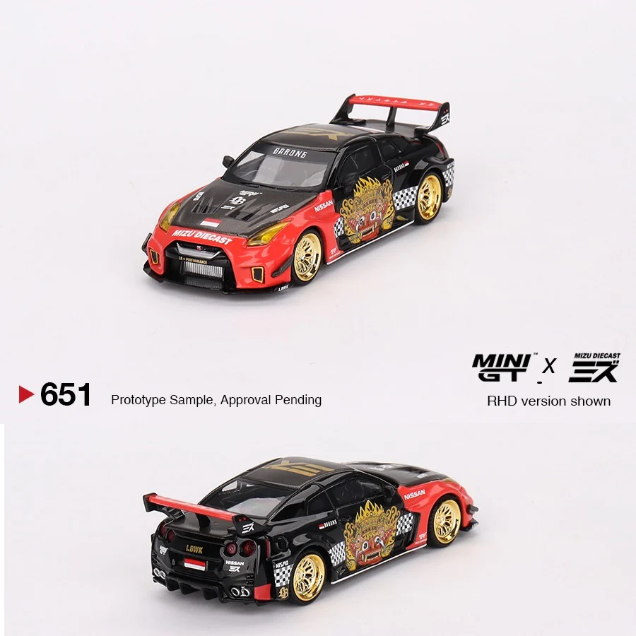 MINI GT 1/64 LB-Silhouette WORKS GT NISSAN 35GT-RR Ver.1 “BARONG”  MINI GT x MIZU Diecast MGT00651-R - Image 3