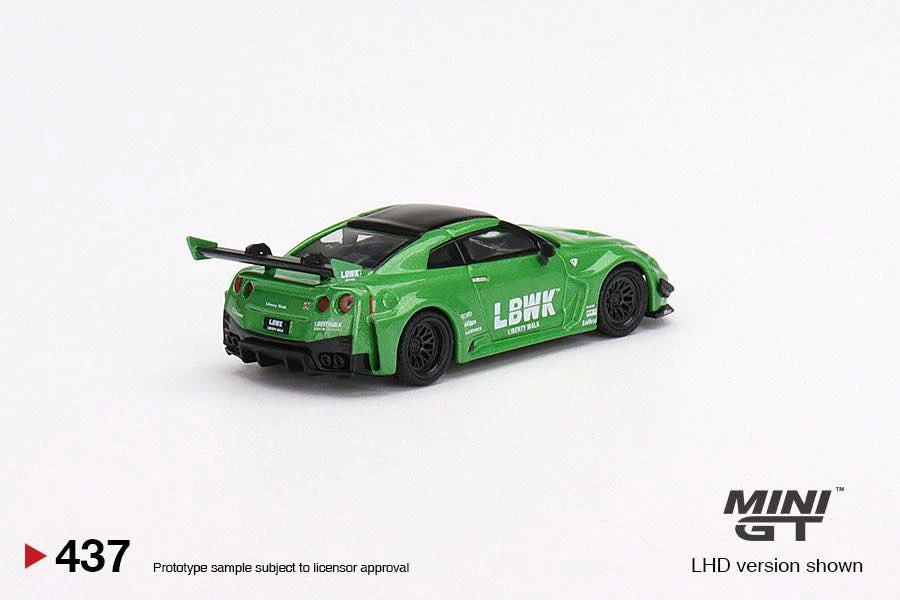 MINI GT 1/64 LB-Silhouette WORKS GT NISSAN 35GT-RR Ver.2 Apple Green MGT00437-L - Image 2
