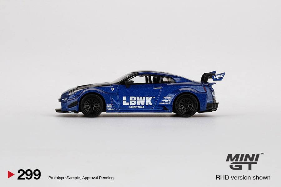 MINI GT 1/64 LB-Silhouette WORKS GT NISSAN 35GT-RR Ver.2  LBWK Blue RHD MGT00299-R - Image 2