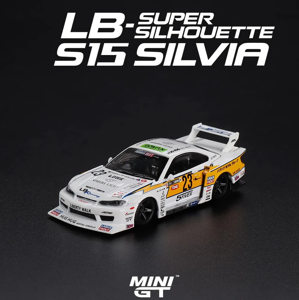 MINI GT 1/64 LB-Super Silhouette Nissan S15 SILVIA #23 2021 Formula Drift Japan MGT00434-R - Image 2