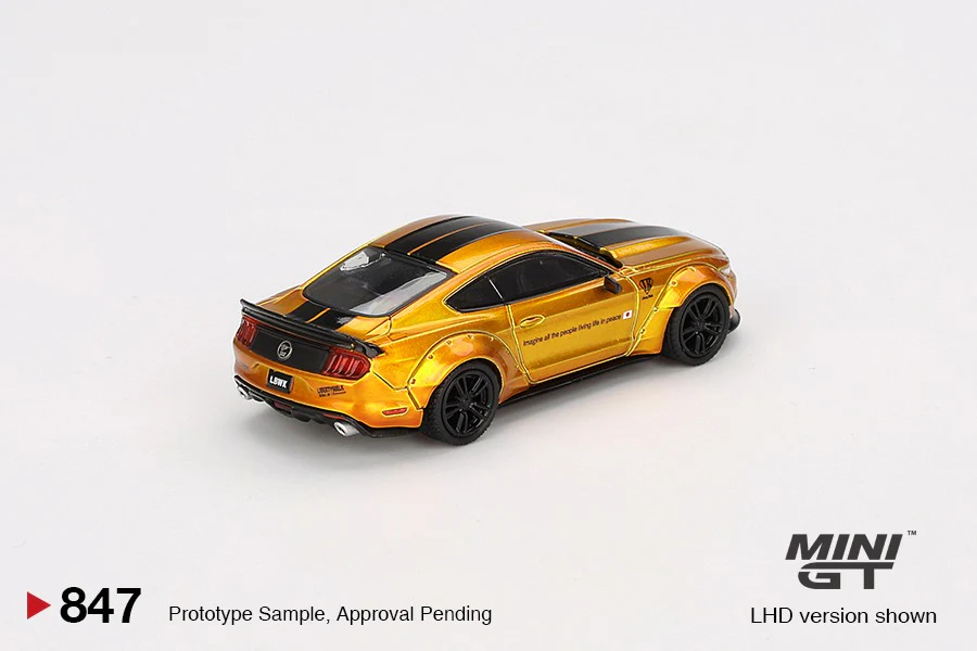 MINI GT 1/64 LB-WORKS FORD MUSTANG LB Gold MGT00847-L - Image 2