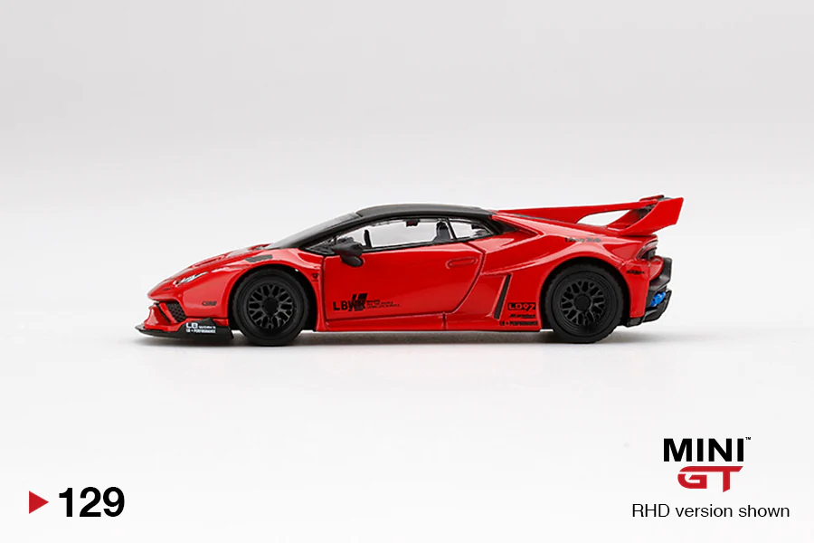 MINI GT 1/64 LB★WORKS Lamborghini Huracan GT Rosso Mars RHD MGT00129-R - Image 2