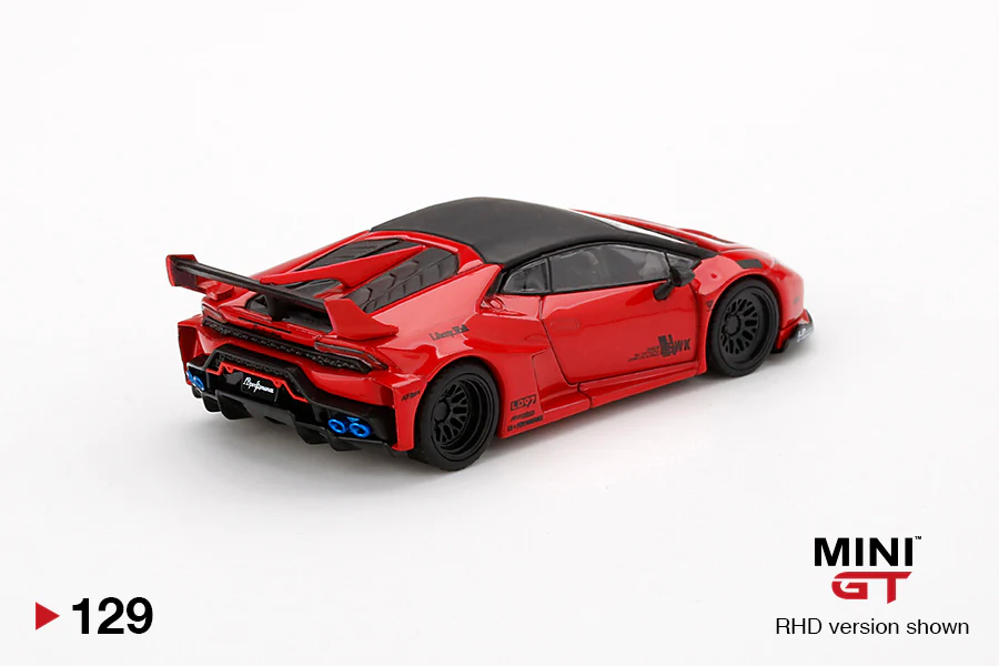 MINI GT 1/64 LB★WORKS Lamborghini Huracan GT Rosso Mars RHD MGT00129-R - Image 3