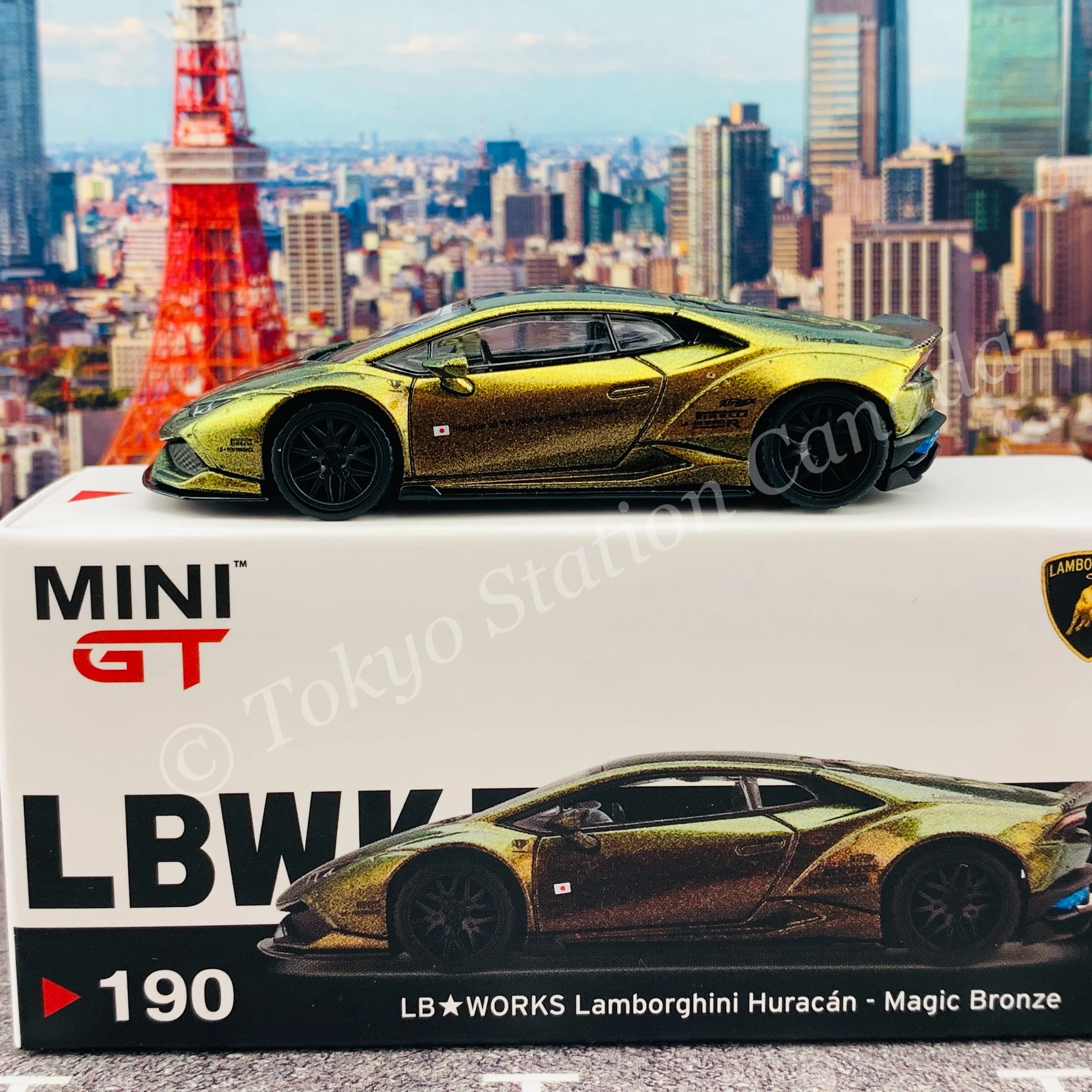 MINI GT 1/64 LB WORKS Lamborghini Huracán ver. 2 Magic Bronze LHD MGT00190-L - Image 2