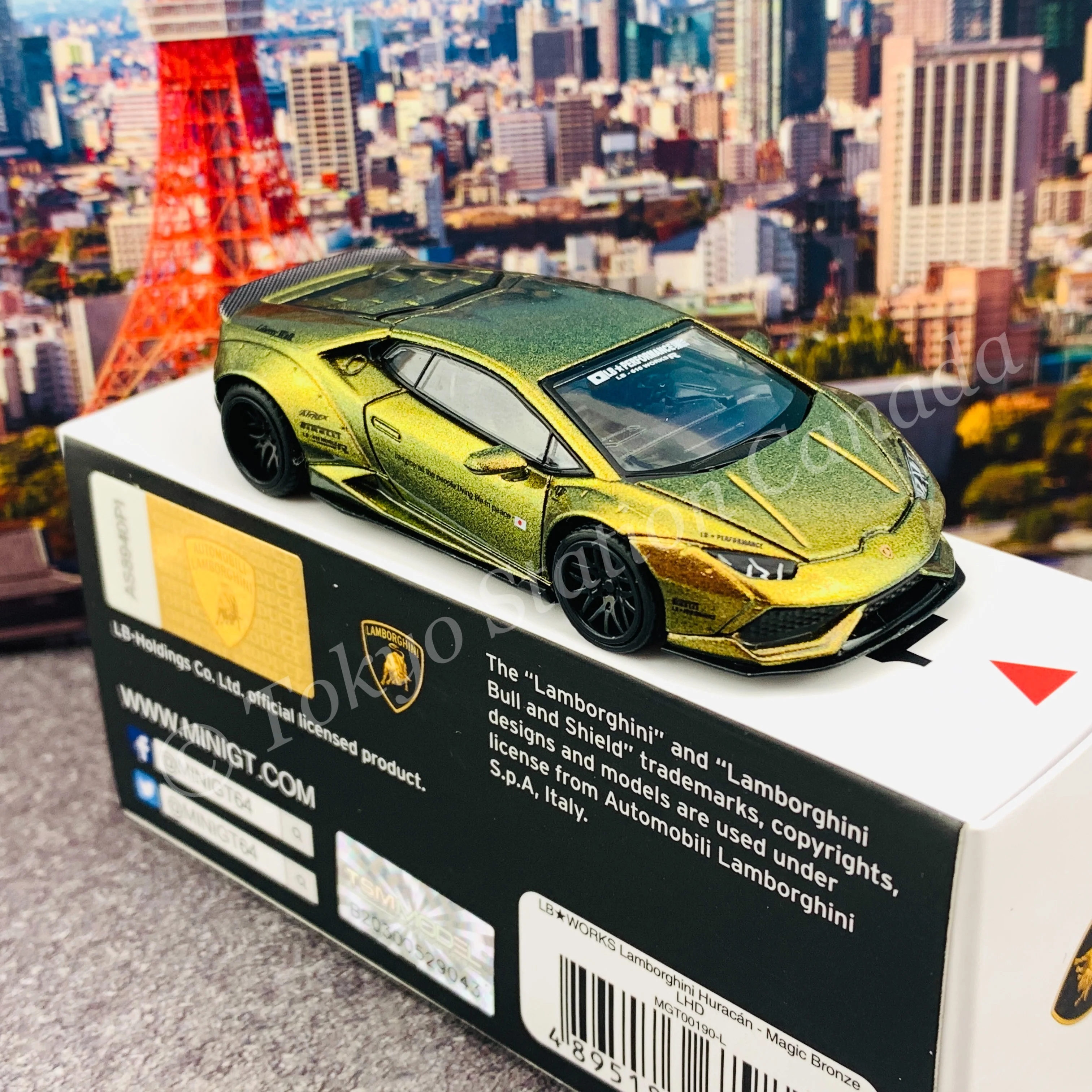 MINI GT 1/64 LB WORKS Lamborghini Huracán ver. 2 Magic Bronze LHD MGT00190-L - Image 4