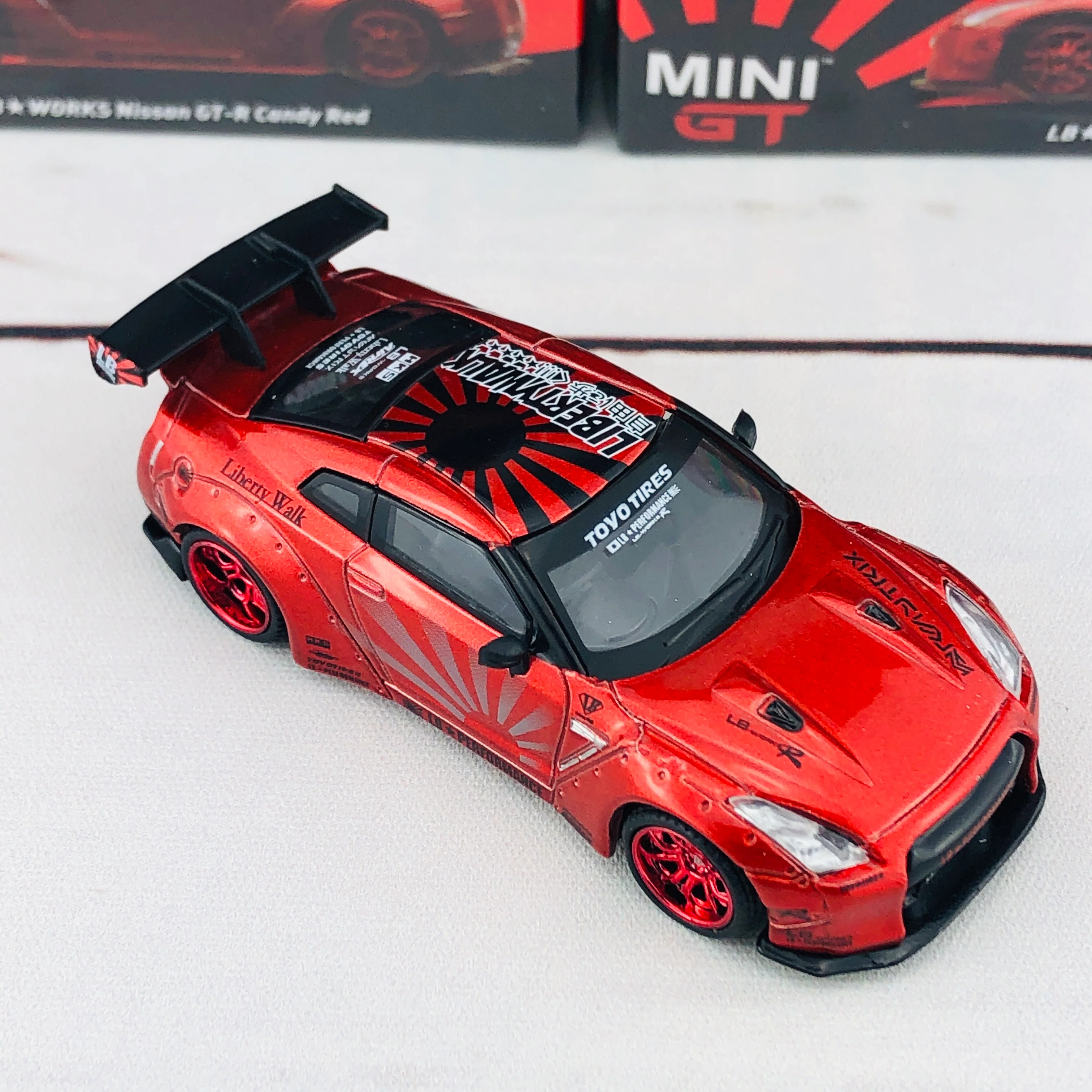 MINI GT 1/64 LB★Works Nissan GTR (R35) Type 1, Rear Wing ver 1+2 Candy Red RHD MGT00077-R - Image 6