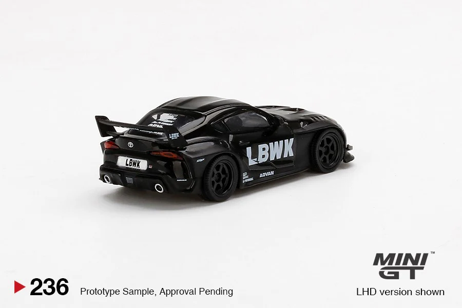 MINI GT 1/64 LB WORKS  Toyota GR Supra Glossy Black + Matt Black (China Exclusive Edition) RHD MGT00236-R - Image 2