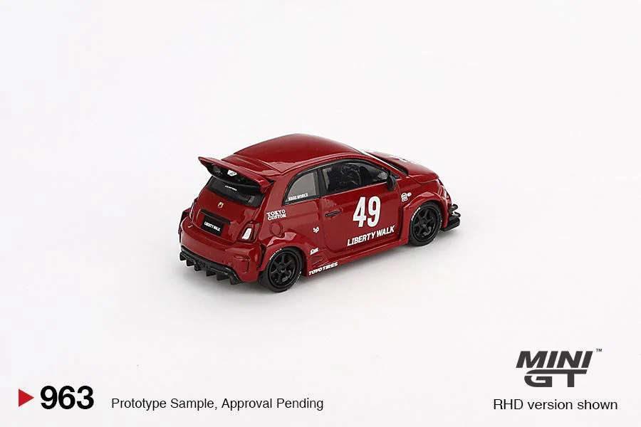 MINI GT 1/64 LB-WORKS x Abas Works ABARTH 595 Red MGT00963-BL - Image 3