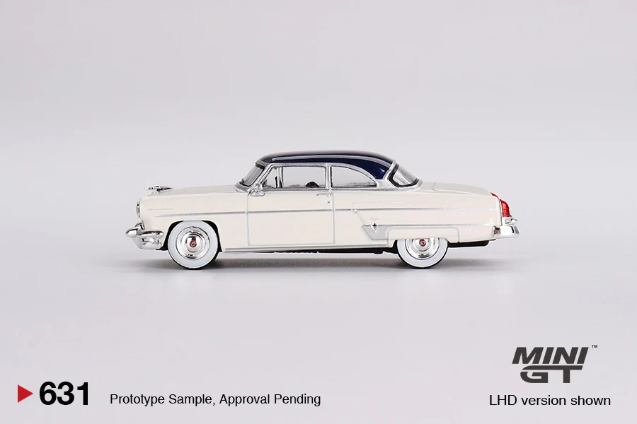 MINI GT 1/64 Lincoln Capri 1954 Arctic White / Atlantic Blue LHD MGT00631-L - Image 2