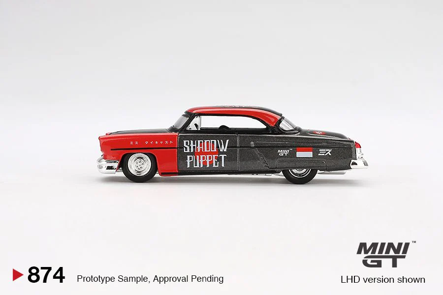MINI GT 1/64 Lincoln Capri Hot Rod 1954 "Shadow Puppet"  MINI GT x MIZU Diecast 2024 MGT00874-BL - Image 2