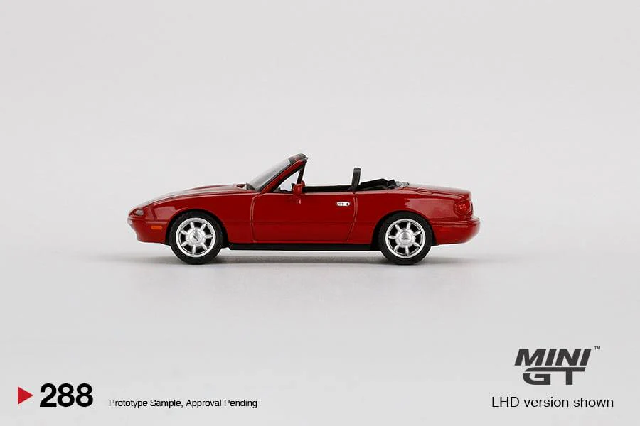 MINI GT 1/64 Mazda Miata MX-5 (NA) Classic Red  LHD MGT00288-L - Image 3