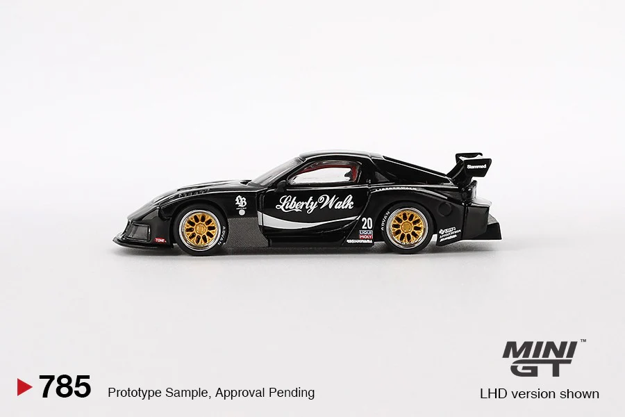 MINI GT 1/64 MAZDA RX-7 LB-Super Silhouette  Liberty Walk Black RHD MGT00785-R - Image 2