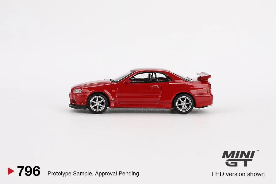MINI GT 1/64 Nissan Skyline GT-R (R34) V-Spec Active Red MGT00796-R ( - Image 2