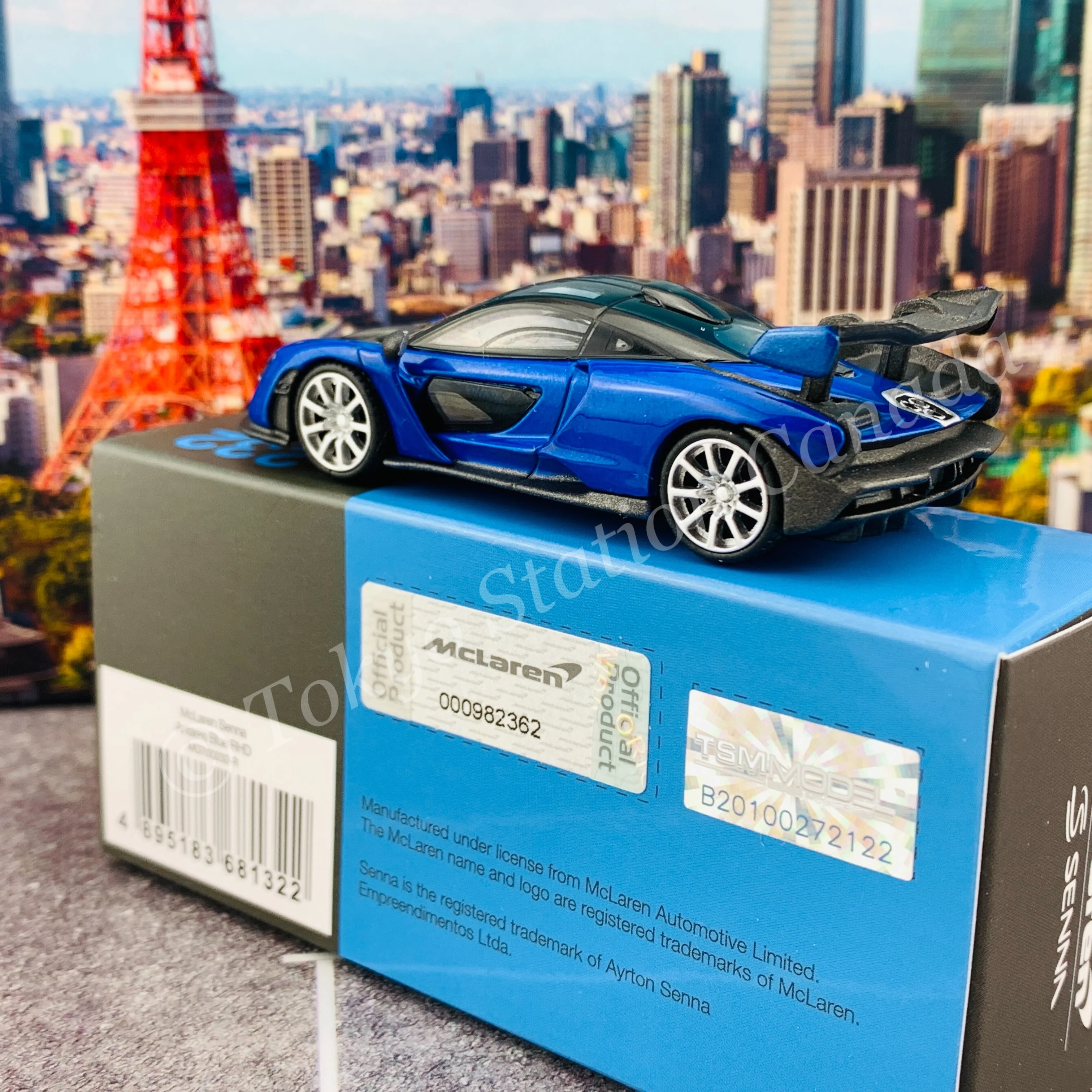 MINI GT 1/64 McLaren Senna  Antares Blue RHD MGT00232-R - Image 5
