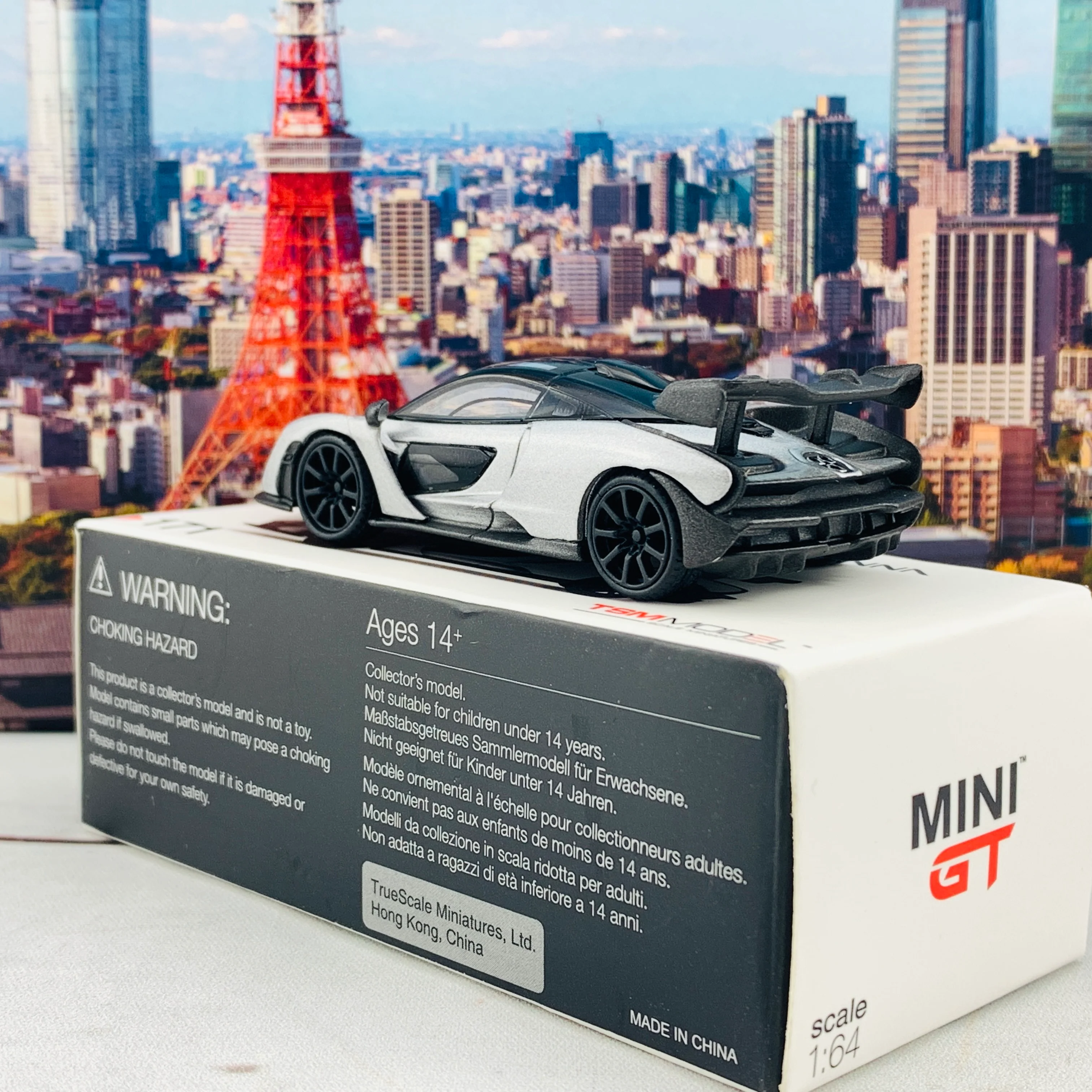 MINI GT 1/64 McLaren Senna Silver RHD MGT00171-R - Image 4