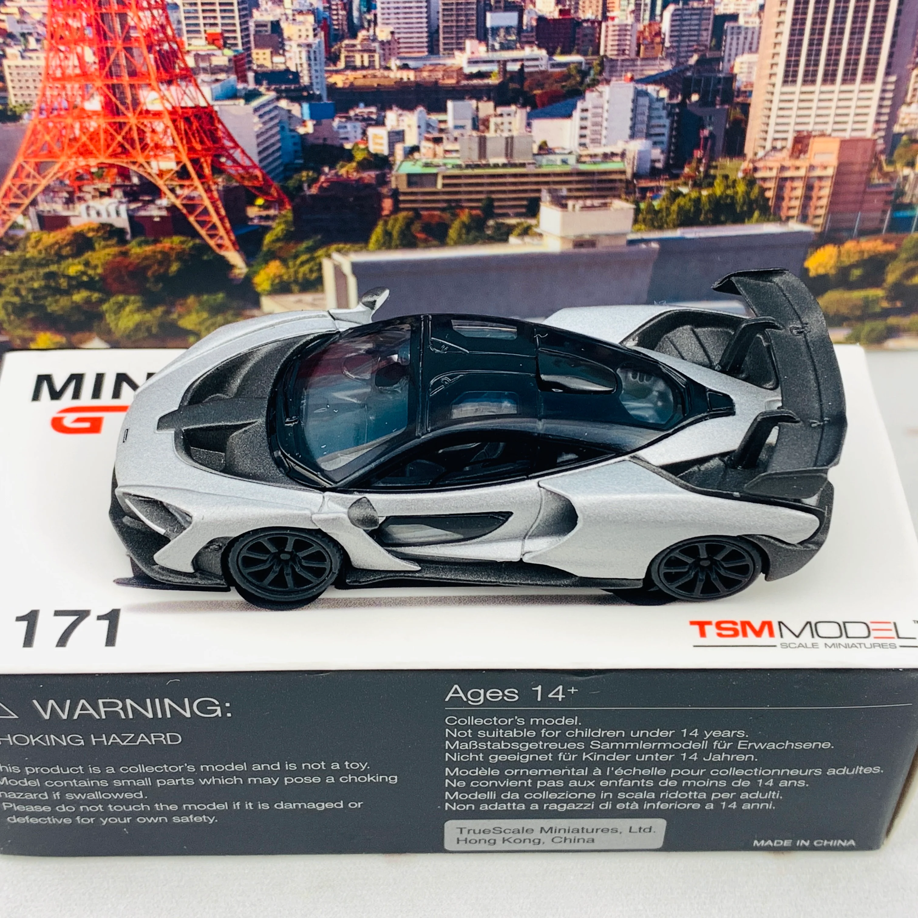 MINI GT 1/64 McLaren Senna Silver RHD MGT00171-R - Image 5