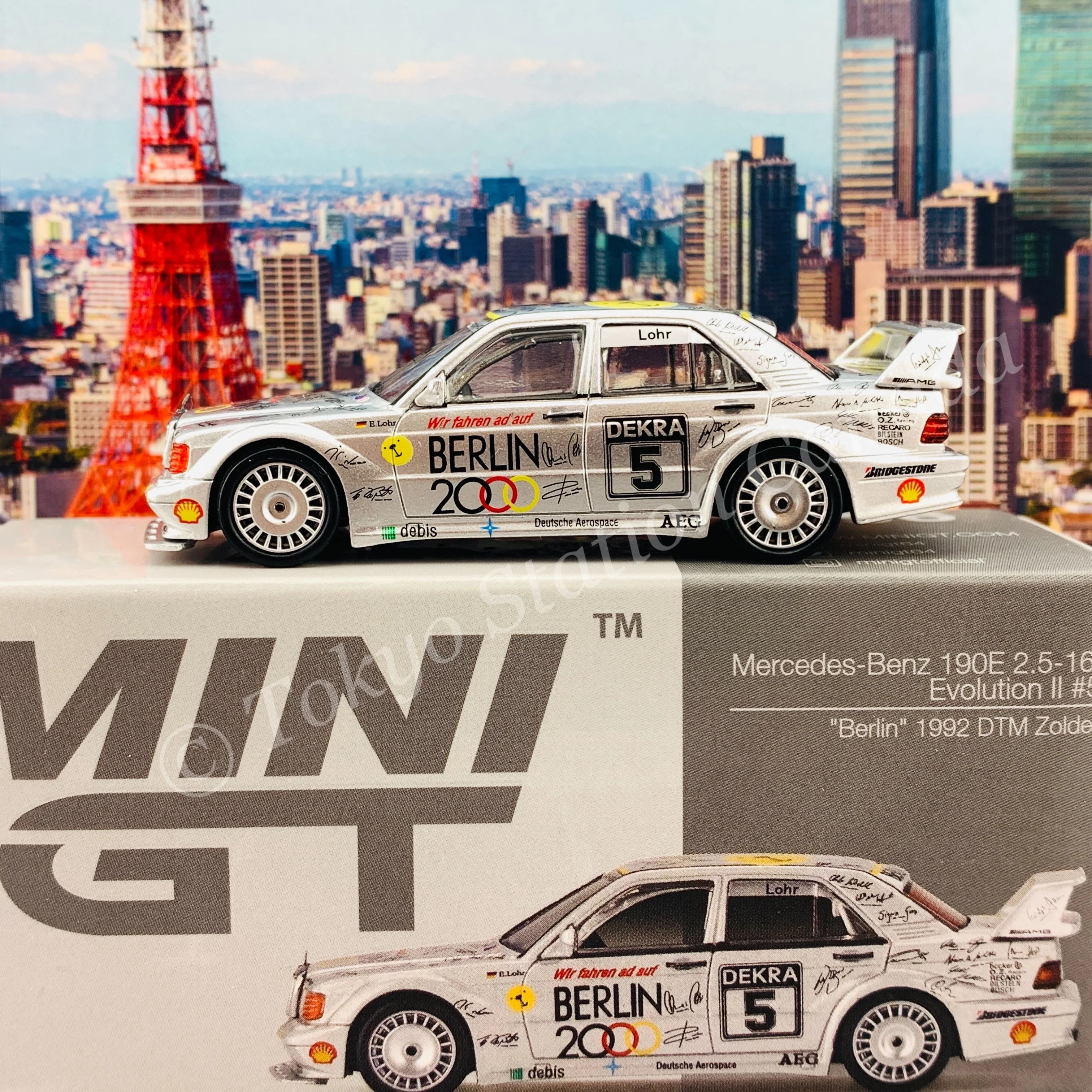 MINI GT 1/64 Mercedes-Benz 190E 2.5-16 Evolution II #5  "Berlin"  LHD MGT00196-L - Image 2