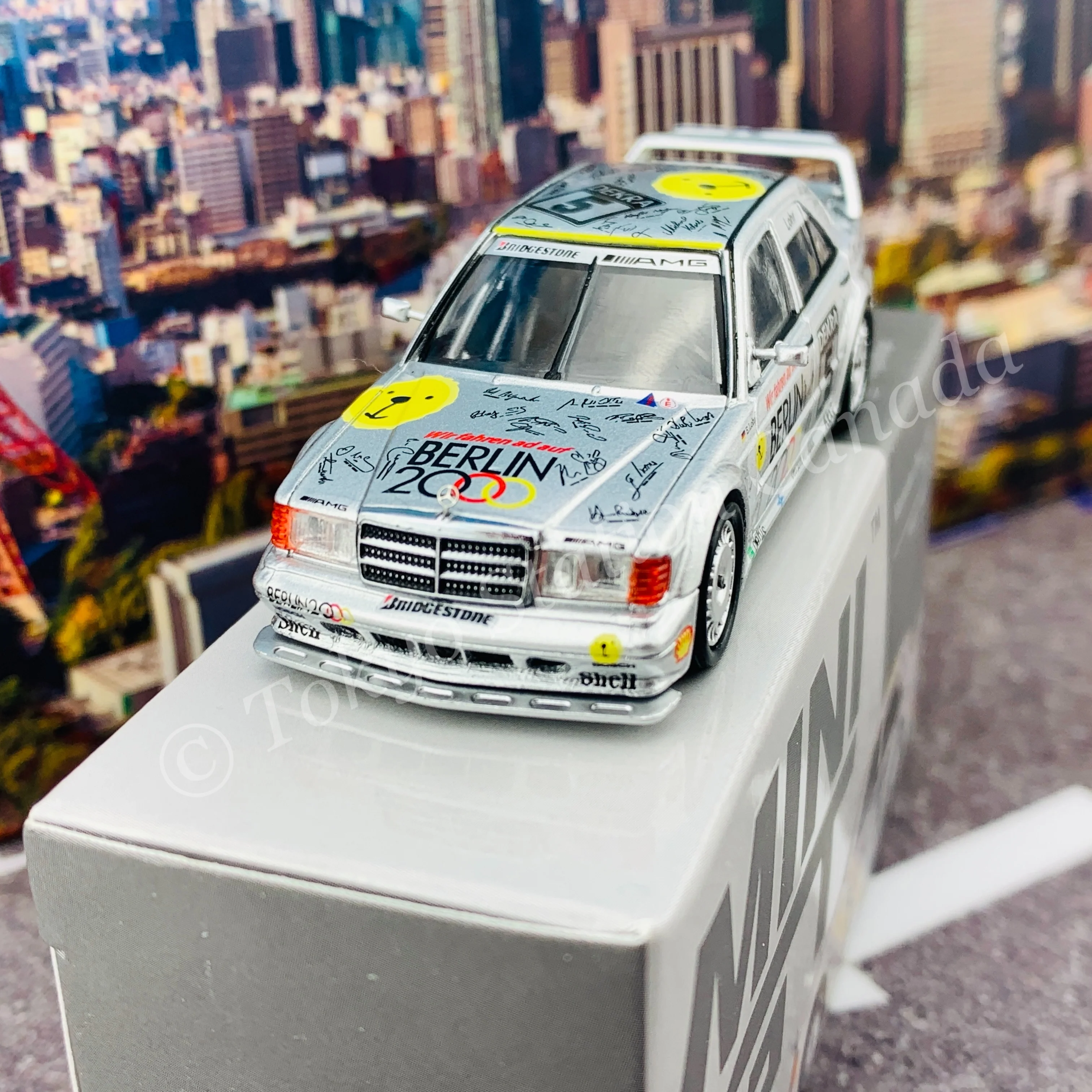 MINI GT 1/64 Mercedes-Benz 190E 2.5-16 Evolution II #5  "Berlin"  LHD MGT00196-L - Image 3