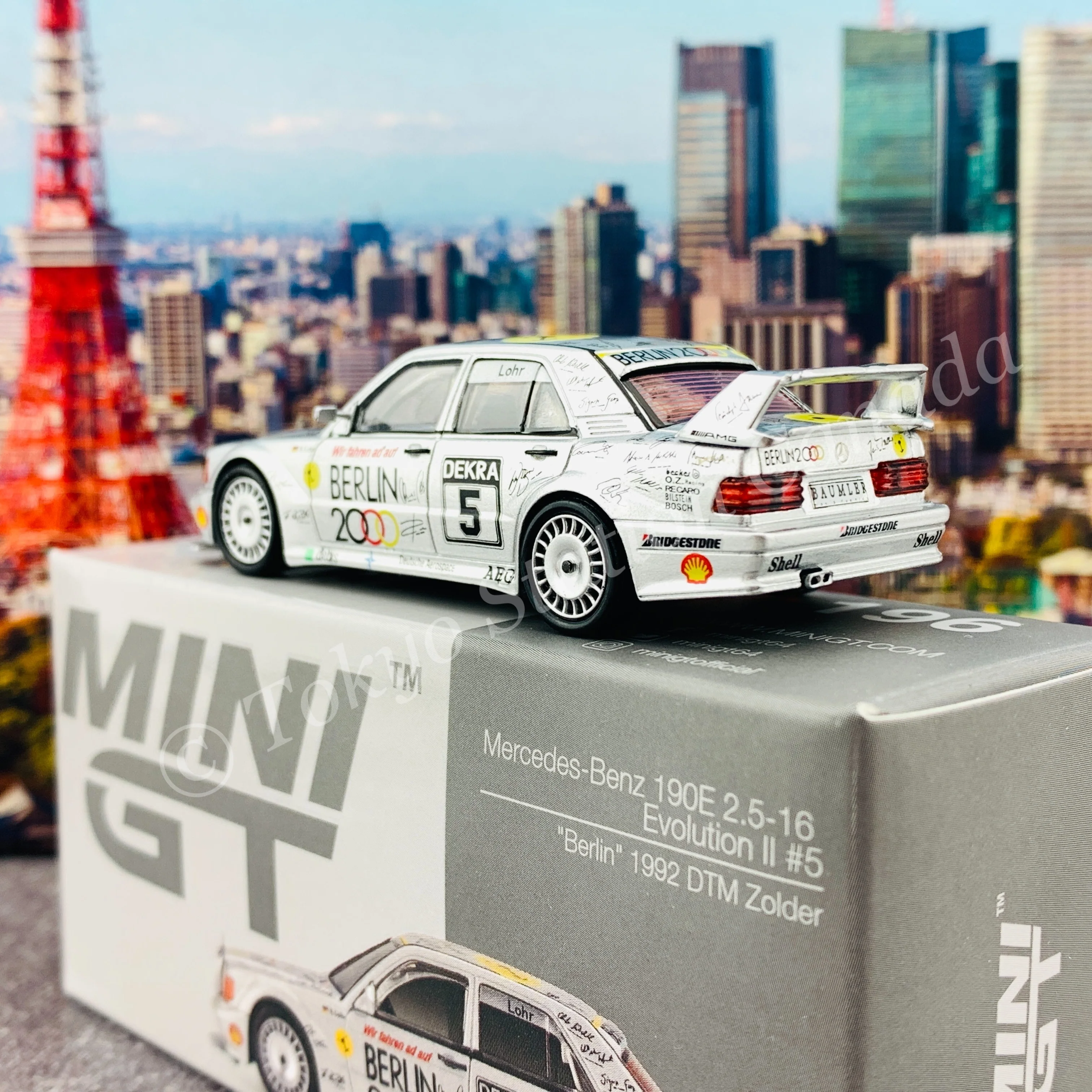 MINI GT 1/64 Mercedes-Benz 190E 2.5-16 Evolution II #5  "Berlin"  LHD MGT00196-L - Image 5