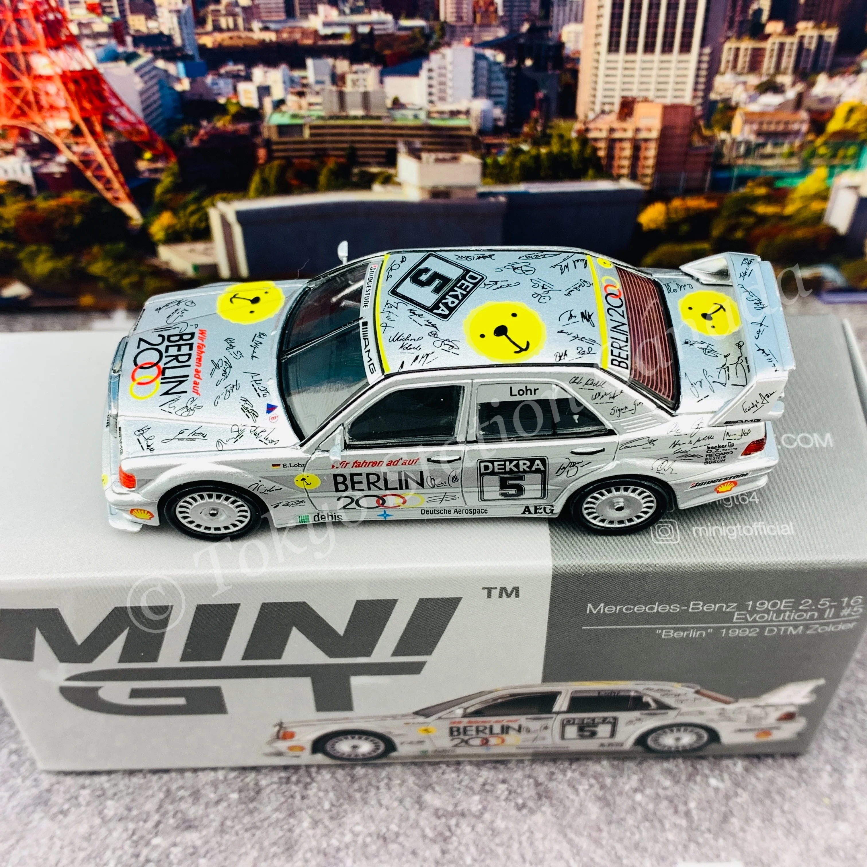 MINI GT 1/64 Mercedes-Benz 190E 2.5-16 Evolution II #5  "Berlin"  LHD MGT00196-L - Image 6